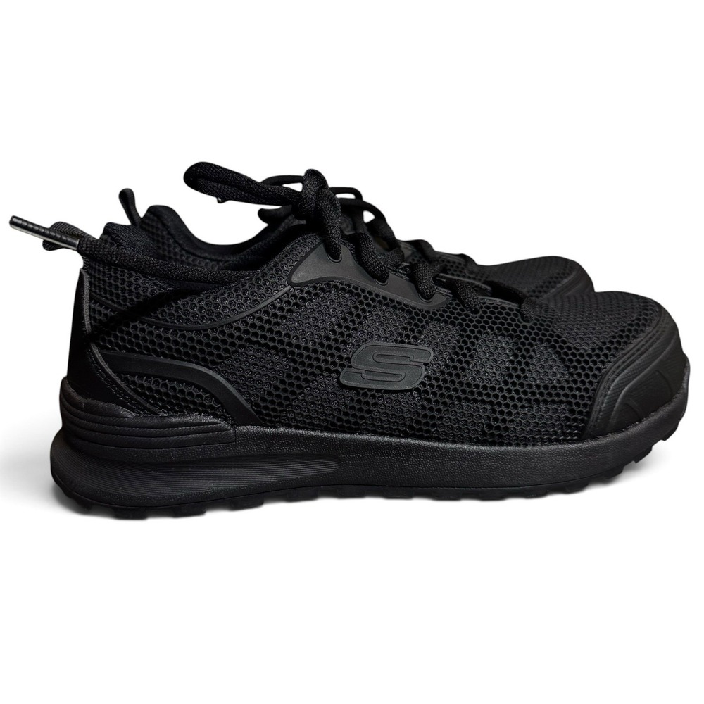 Skechers Work Men's Size 7 Black Air-Cooled Memory Foam Slip Resistant Shoes